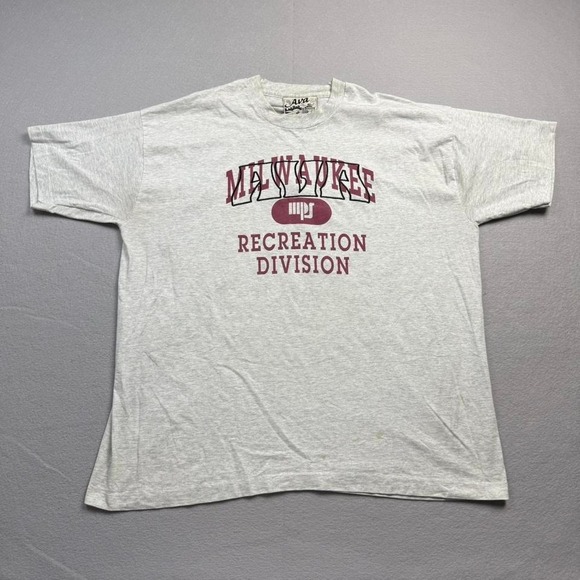 Fruit of the Loom Other - Vintage Milwaukee Recreation Division T Shirt XXL USA Made Graphic Tee
